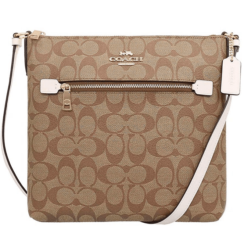 Túi Coach Rowan Pile Bag Khaki Chalk C1554 IMDJ8