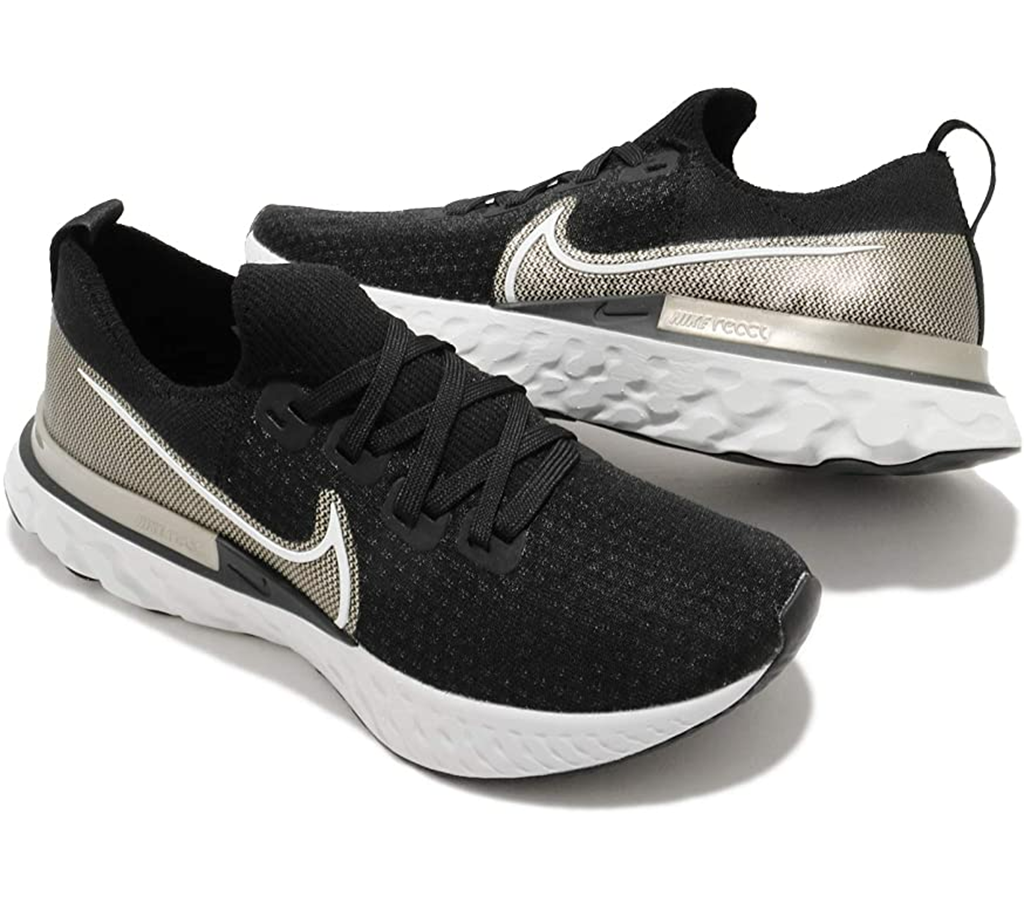 Giày Nike React Infinity 'Black Metallic Gold Silk' CZ2861-001 - Ảnh 3