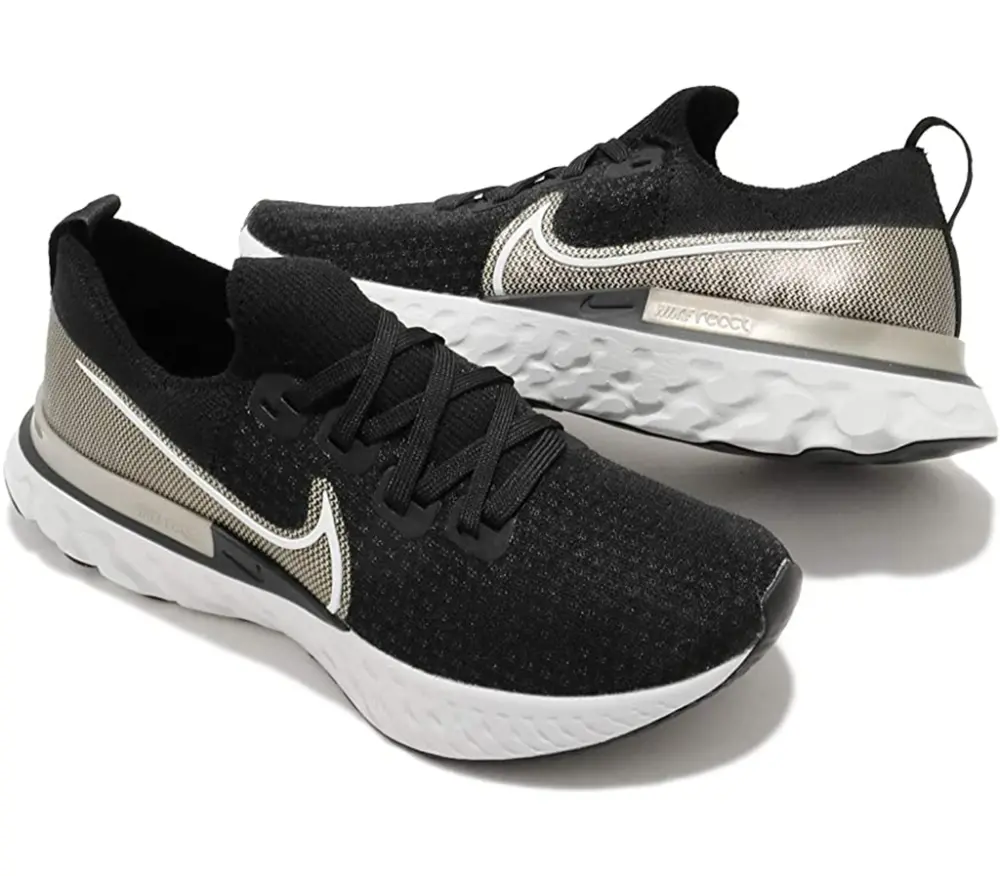 Giày Nike React Infinity 'Black Metallic Gold Silk' CZ2861-001 - Ảnh 3
