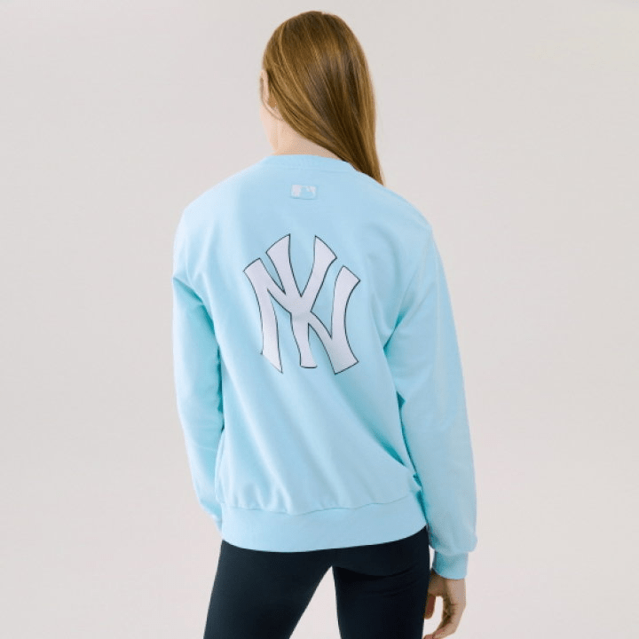 Áo MLB Sweater NY Mint 31MT03011-50T - Ảnh 2