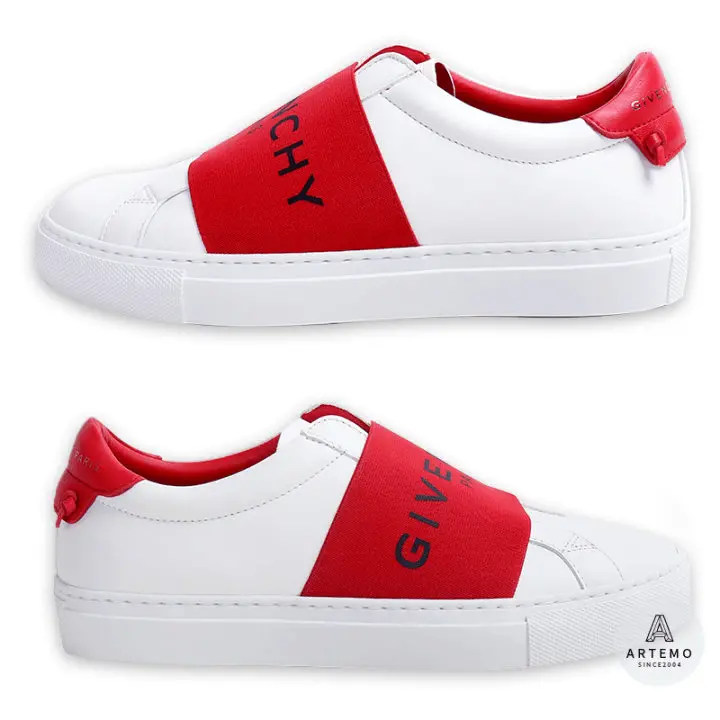 Alternative view of Giày Givenchy Wmns Strap 'Urban Street Logo White Red' BE0005E0EB616