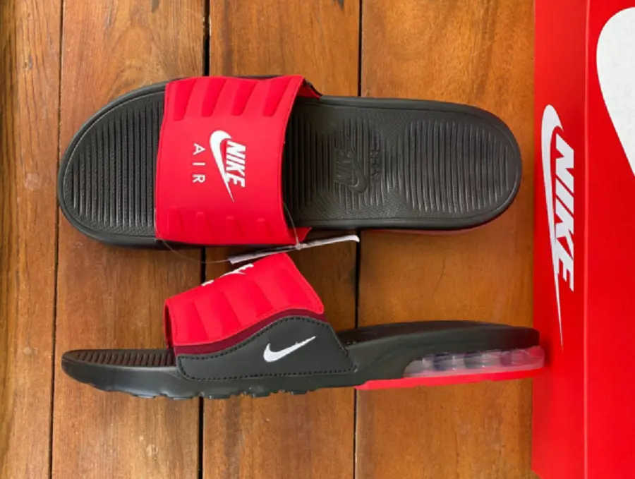 Dép Nike Air Max Camden Slide 'Black University Red' BQ4626-002 - Ảnh 4