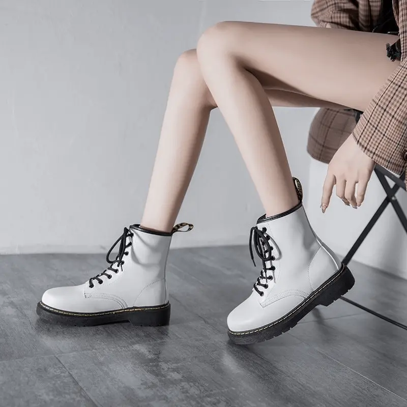 Giày Dr.Martens 1460 Pascal Virginia Women's 'White' 25818113 - Ảnh 4