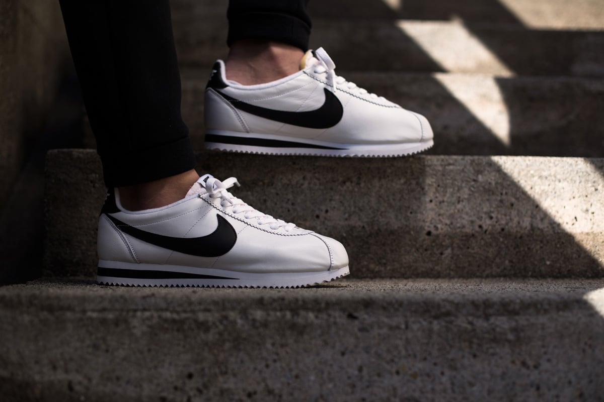 Giày Nike Cortez Leather OG 'White Black' 904764-102 - Ảnh 3