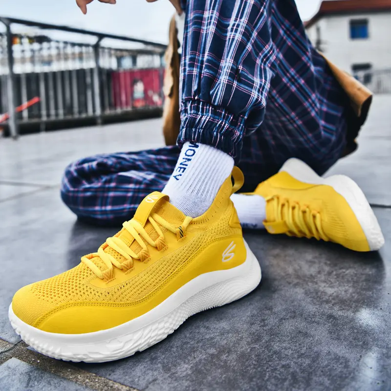 Alternative view of Giày Under Armour Curry 8 NM 'Yellow' 3024785-700