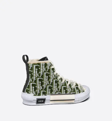 Giày Dior B23 High Top Sneaker Olive Dior Oblique Tapestry 3SH129ZGT-H660 - Ảnh 7
