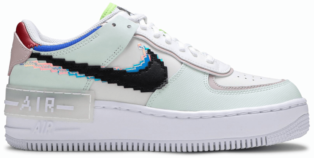 Giày Nike Wmns Air Force 1 Shadow SE 'Pixel Swoosh Barely Green' CV8480-300