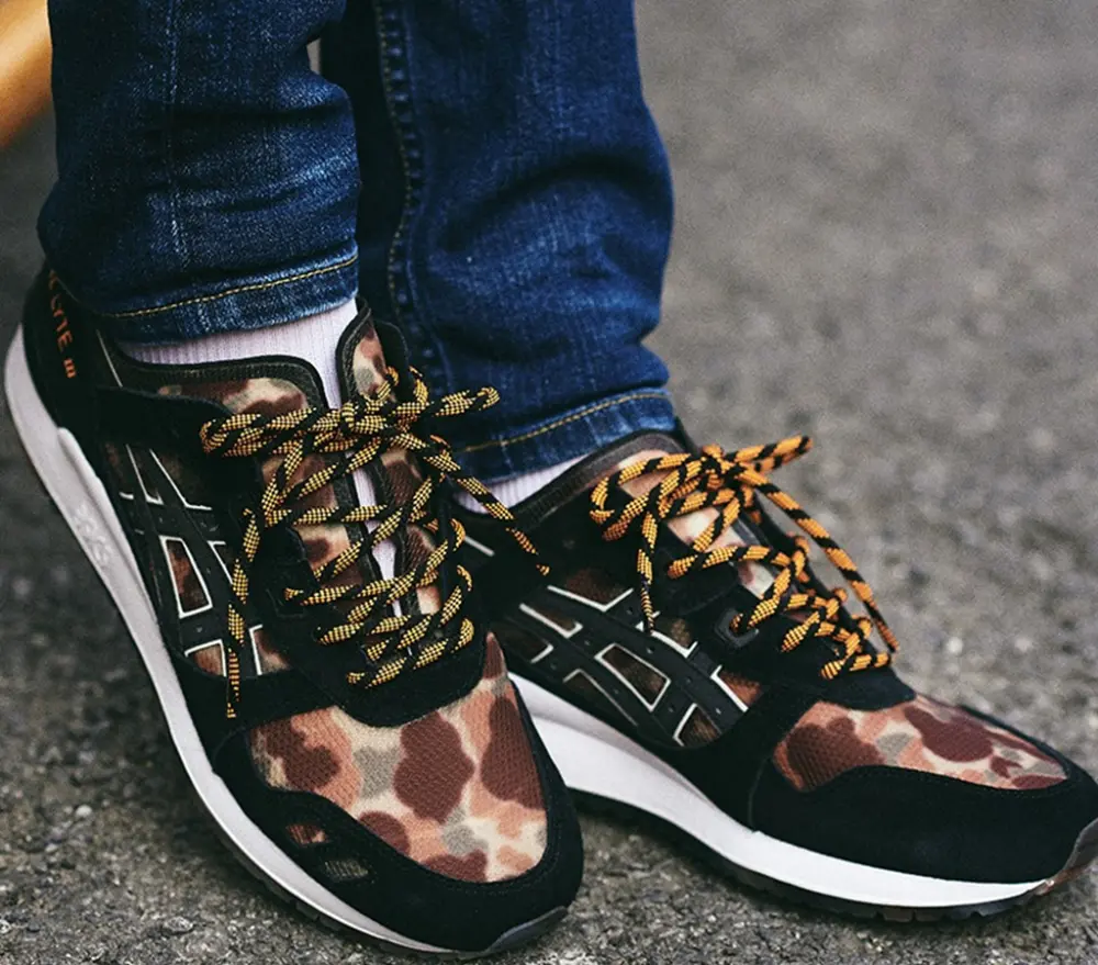 Alternative view of Giày Asics Atmos x Gel Lyte 3 'NEXKIN - Black Orange Camo' 1191A339-001