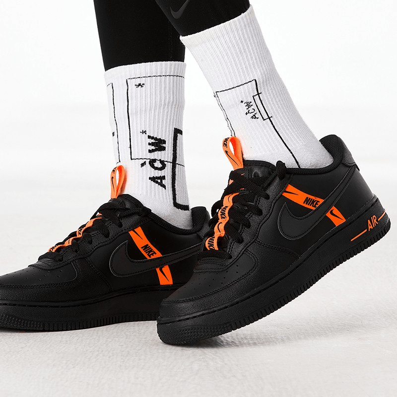 Giày Nike Air Force 1 Low LV8 KSA Worldwide Black Orange CT4683-001 - Ảnh 2