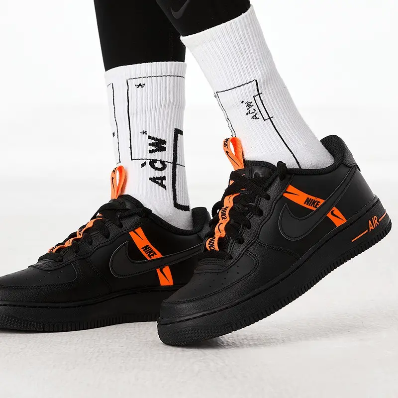 Alternative view of Giày Nike Air Force 1 Low LV8 KSA Worldwide Black Orange CT4683-001