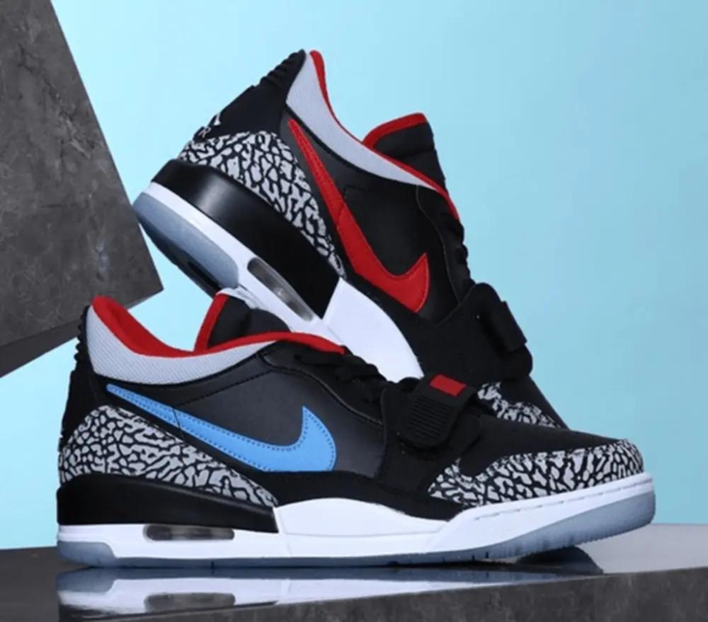 Giày Nike Air Jordan Legacy 312 Low ‘Black Valor Blue’ CD7069-004 - Ảnh 4