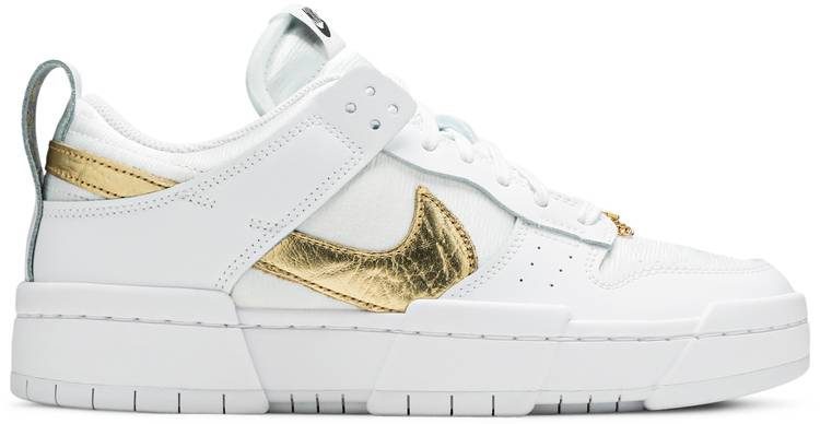 Giày Nike Dunk Low Disrupt 'White Metallic Gold' DD9676-100