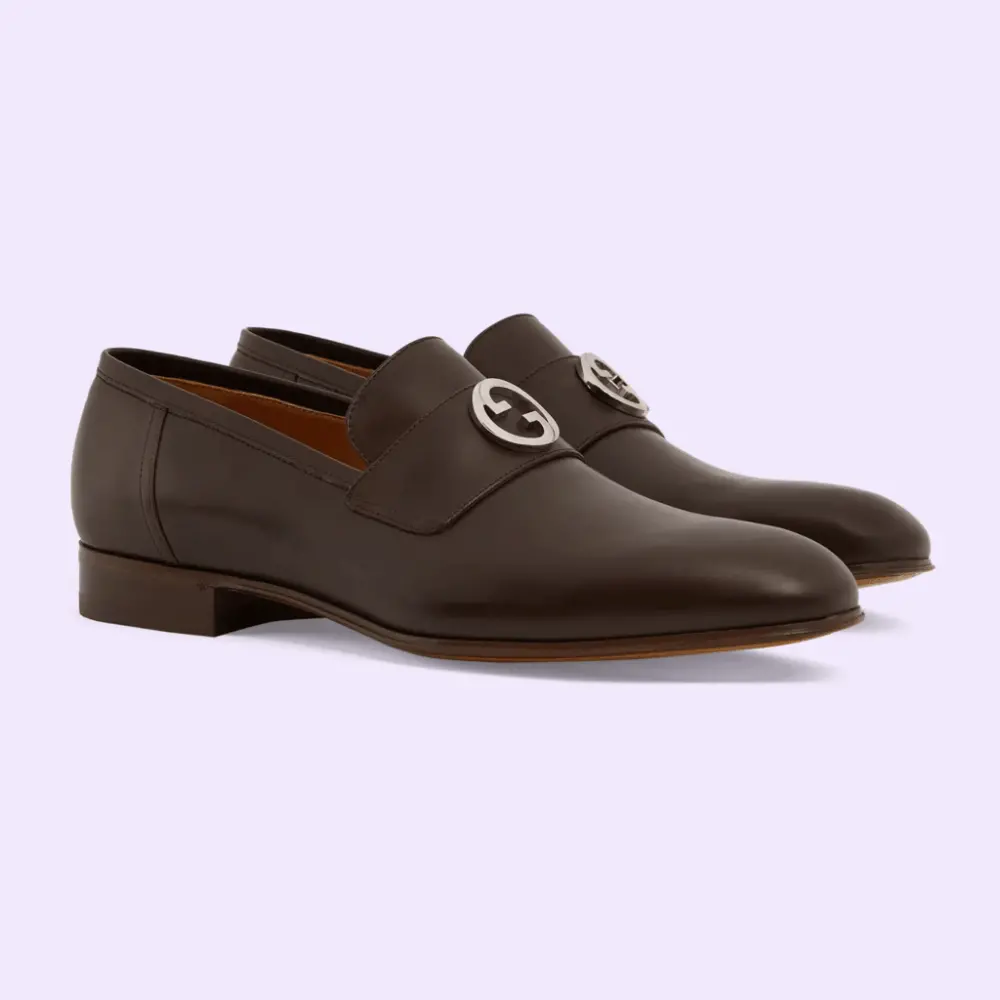 Giày Gucci Interlocking G 'Brown' 730134-06F00-2140 - Ảnh 4