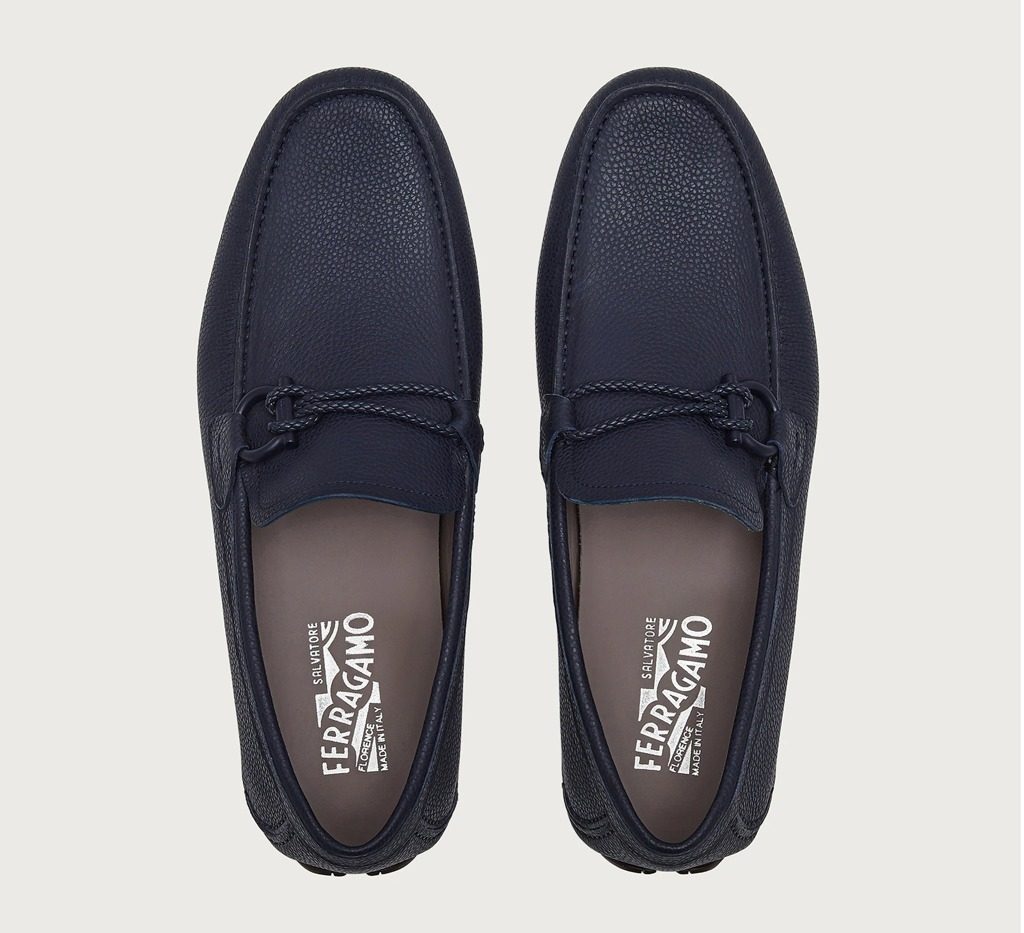 Giày Salvatore Ferragamo Driver Gancini 'Bluemarine' 02B796-732481 - Ảnh 2