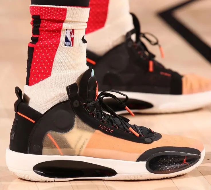 Giày Nike Air Jordan 34 GS ‘Amber Rise’ BQ3384-800 - Ảnh 5