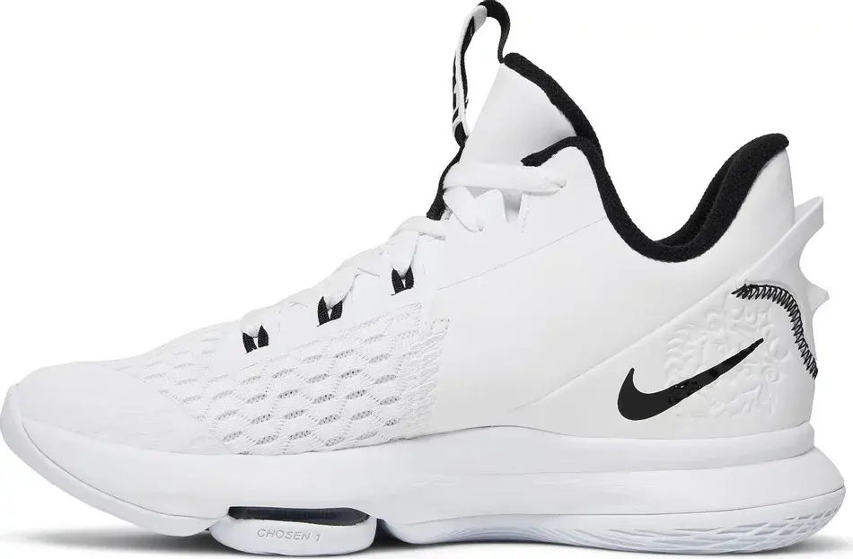Giày Nike LeBron Witness 5 EP 'White Black' CQ9381-101 - Ảnh 3