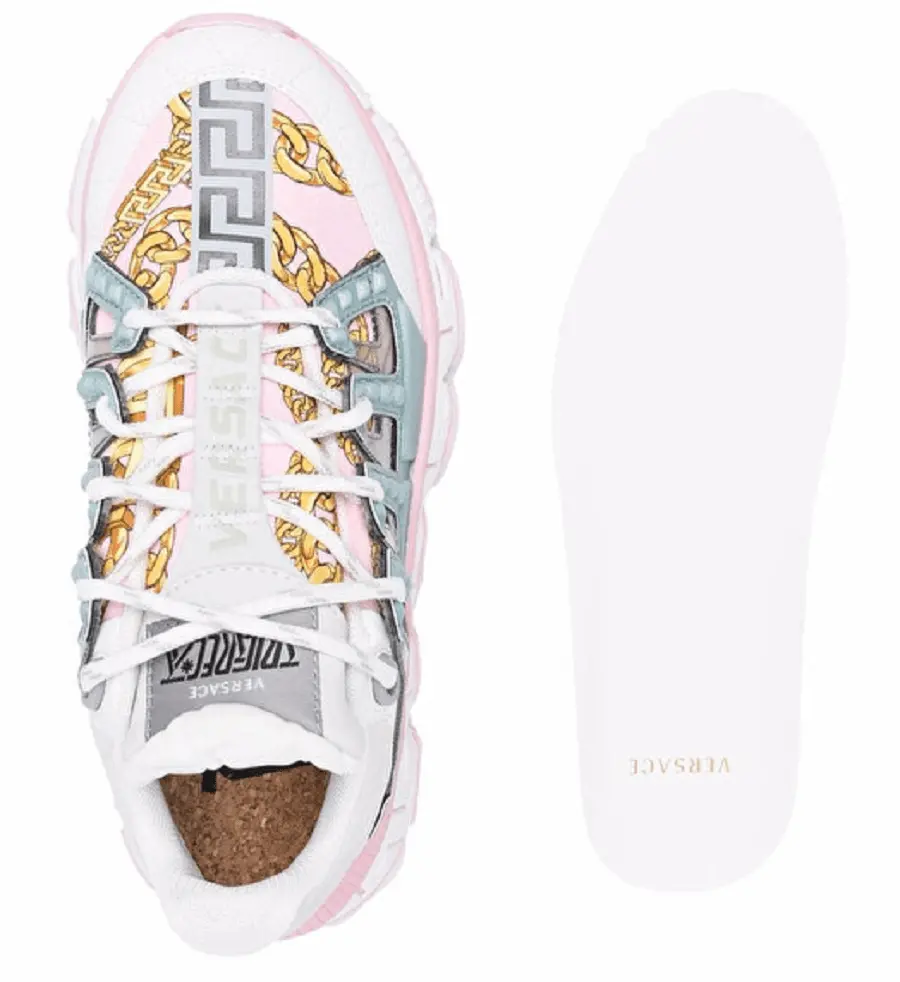 Giày Versace Trigreca Trainers 1004182-1A02707-6W490 - Ảnh 4