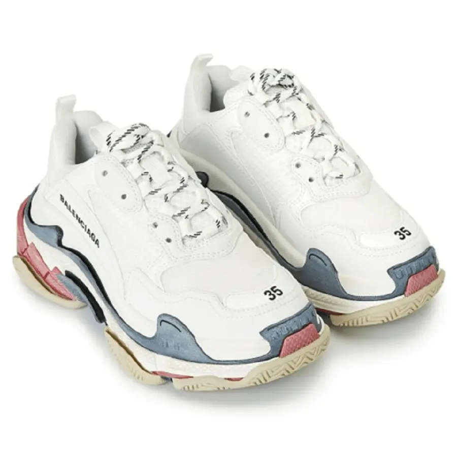 Giày Balenciaga Triple S Low 'White-Red '524037-W09OM-9000 - Ảnh 6