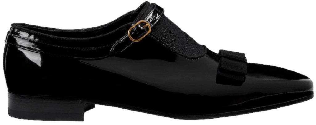 Giày Gucci Loafer With GG Canvas 'Black Patent' 739775-AABZW-1041