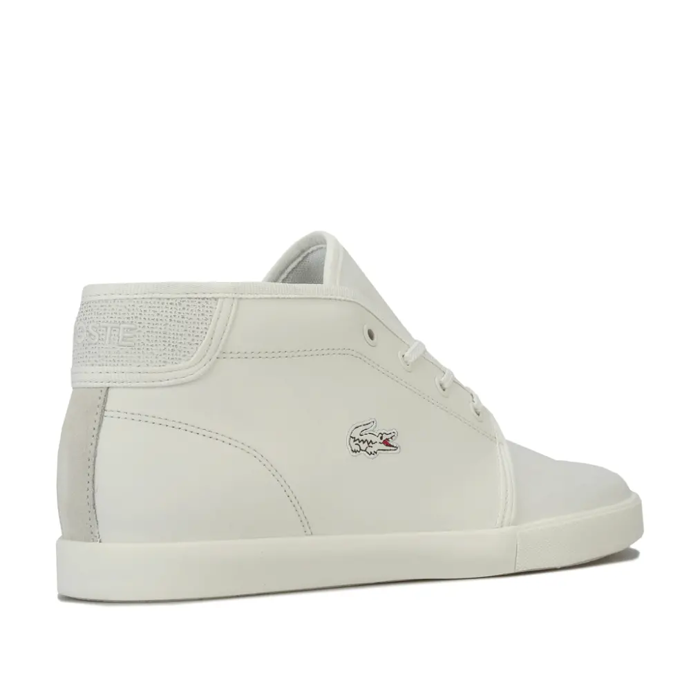 Giày Lacoste Mens Ampthill Leather Trainers 739CMA0017 - Ảnh 3
