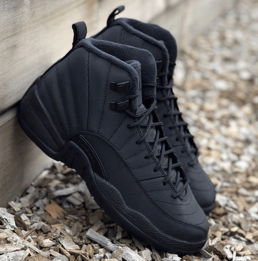 Giày Nike Air Jordan 12 Retro Winterized 'Triple Black' BQ6851-001 - Ảnh 5