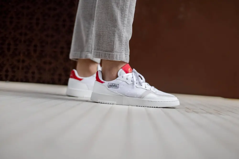 Giày Adidas Supercourt 'White Scarlet' EF9181 - Ảnh 5