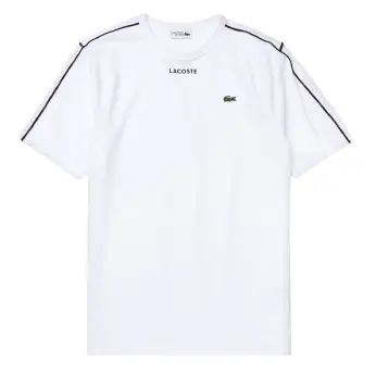 Áo Lacoste Sport Piped Cotton T-Shirt White TH4915-BLD