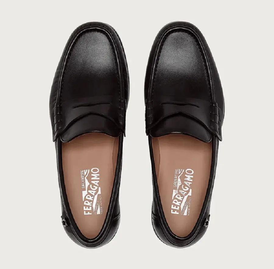 Giày Salvatore Ferragamo Penny Loafer ‘Black’ 020232-741526 - Ảnh 3