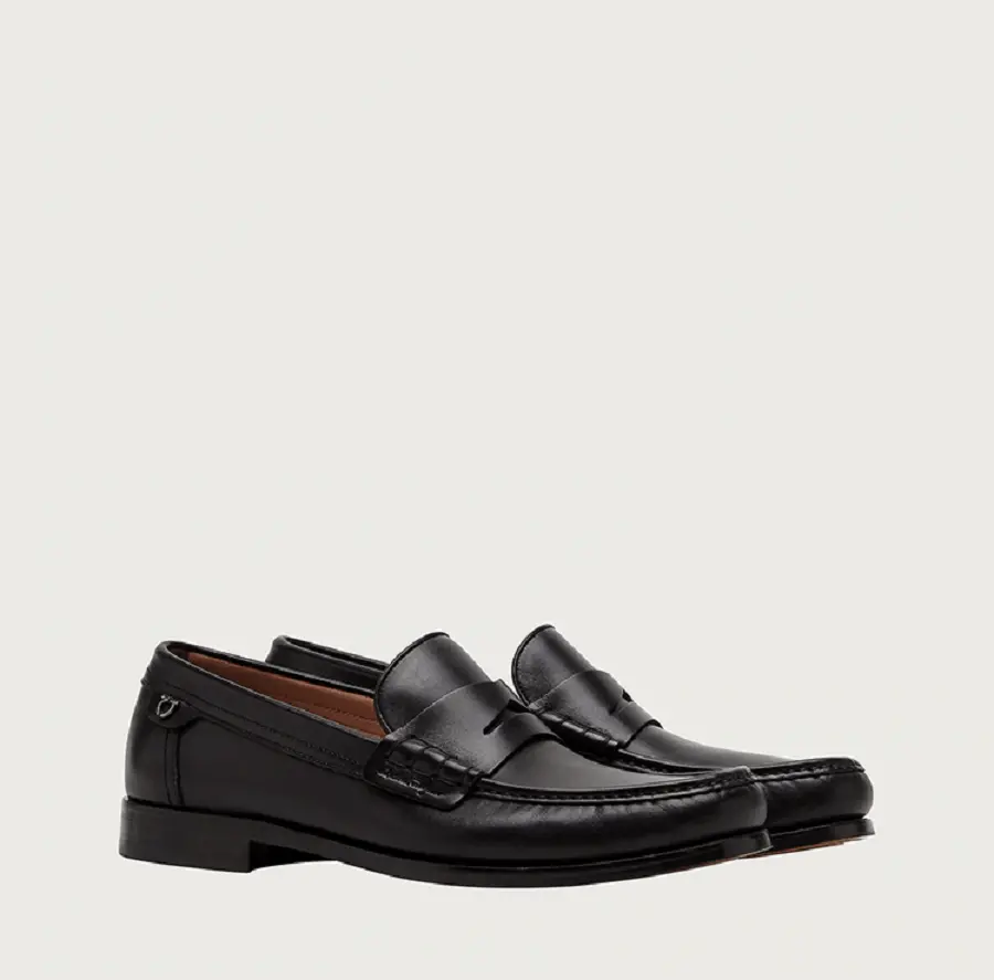 Giày Salvatore Ferragamo Penny Loafer ‘Black’ 020232-741526 - Ảnh 2