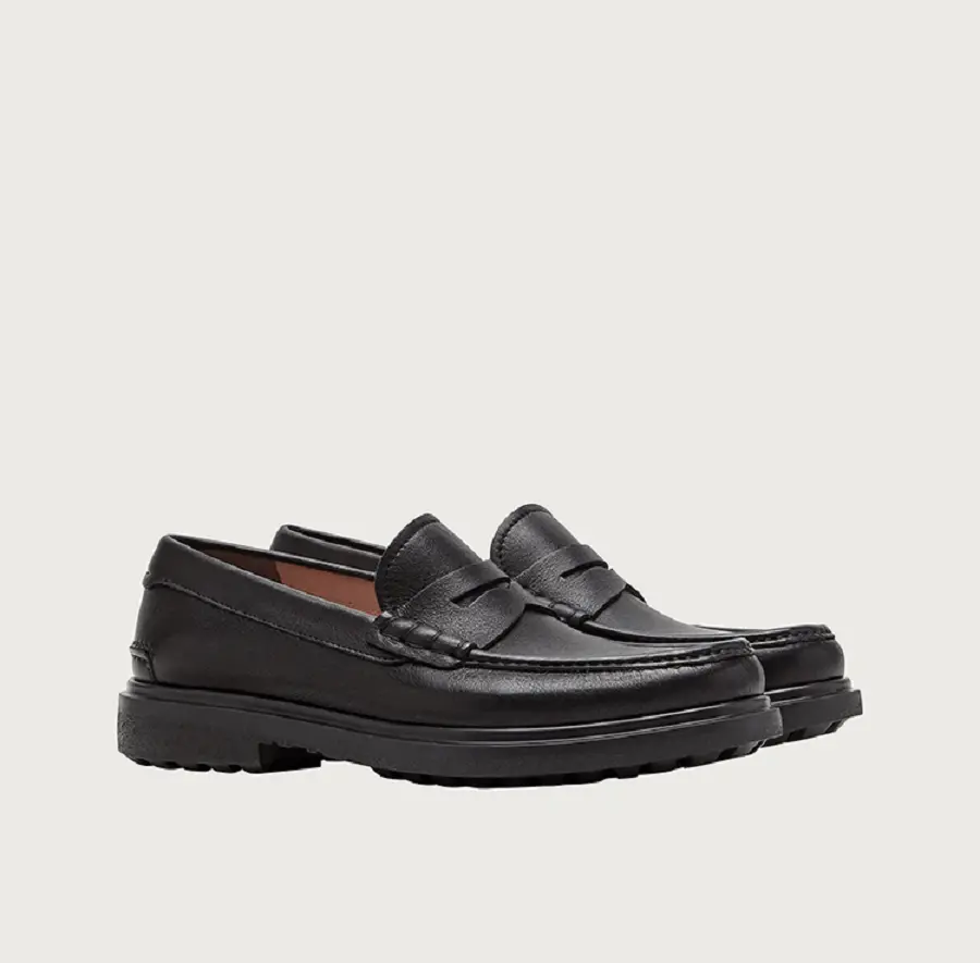Giày Salvatore Ferragamo Penny Loafer 'Black' 020233-742243 - Ảnh 5