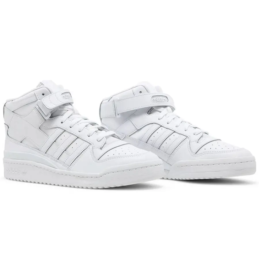 Giày Adidas Forum Mid 'Triple White' FY4975 - Ảnh 3