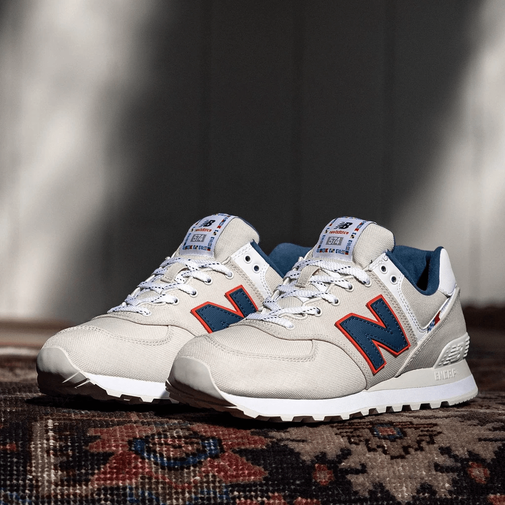 Giày New Balance 574 'Grey White' ML574SOM - Ảnh 4