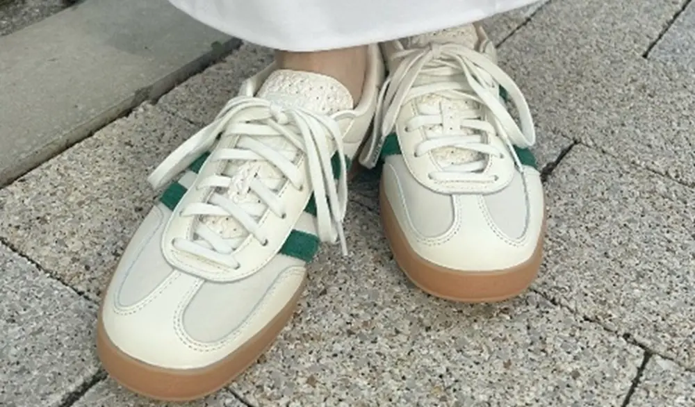 Giày Adidas Gazelle Indoor 'Off White Dark Green White' ID2567 - Ảnh 7
