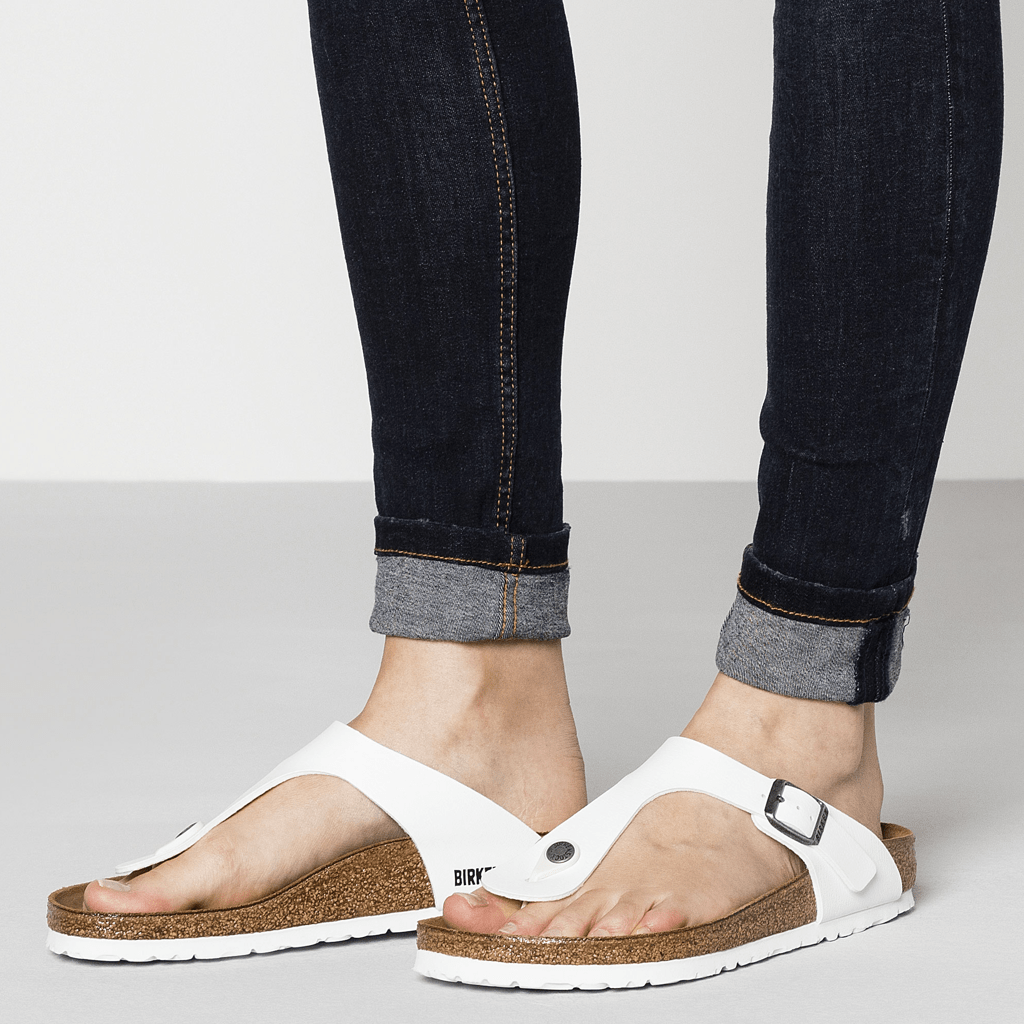 Dép Birkenstock Gizeh Birko Flor 'White' 745531 - Ảnh 2