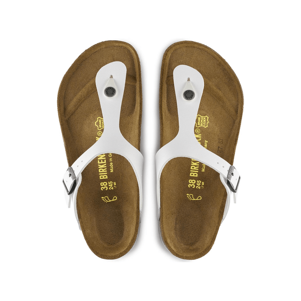 Dép Birkenstock Gizeh Birko Flor 'White' 745531 - Ảnh 4