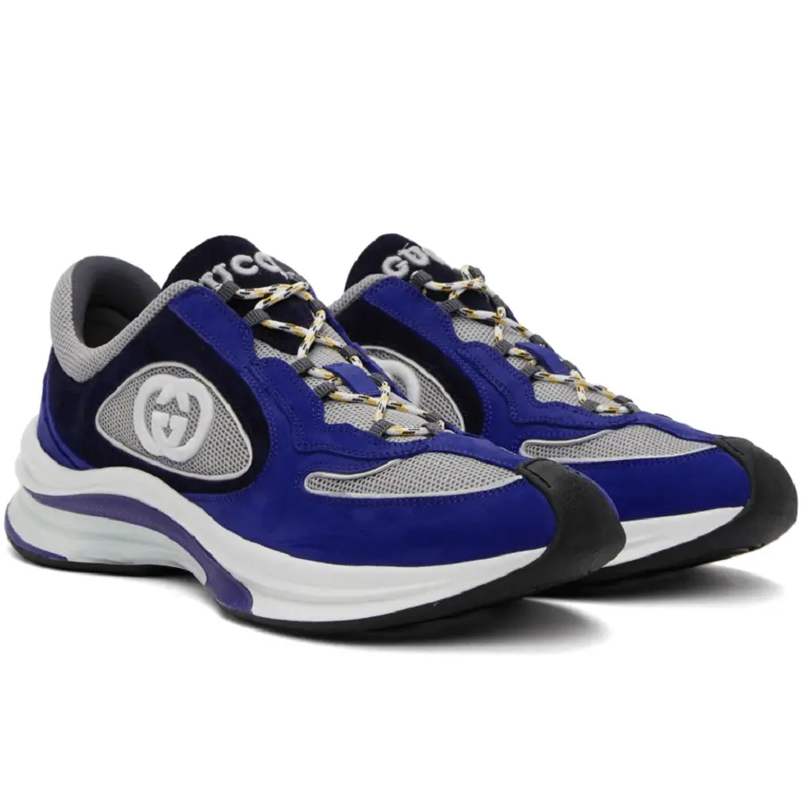 Giày Gucci Run Sneakers 'Blue' 749785-AAB62-4243-1 - Ảnh 3
