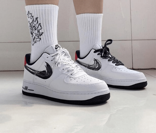 Giày Nike Air Force 1 Low 'Brushstroke Swoosh White' DA4657-100 - Ảnh 3