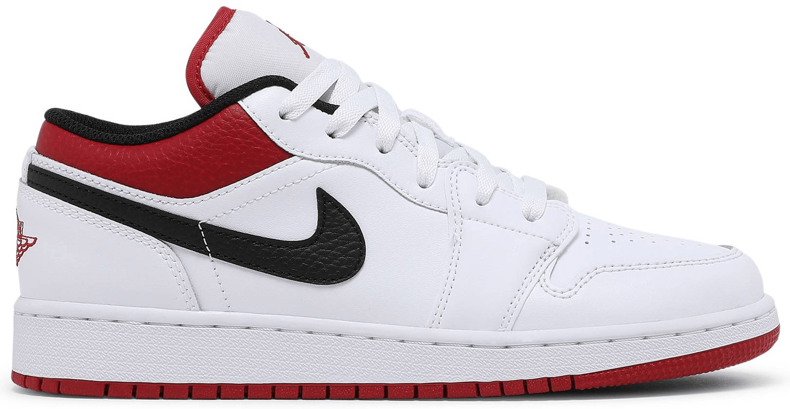 Giày Nike Air Jordan 1 Low GS 'White Gym Red' 553560-118