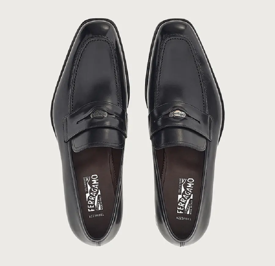 Giày Salvatore Ferragamo Penny Loafer ‘Black’ 020596-750469 - Ảnh 4