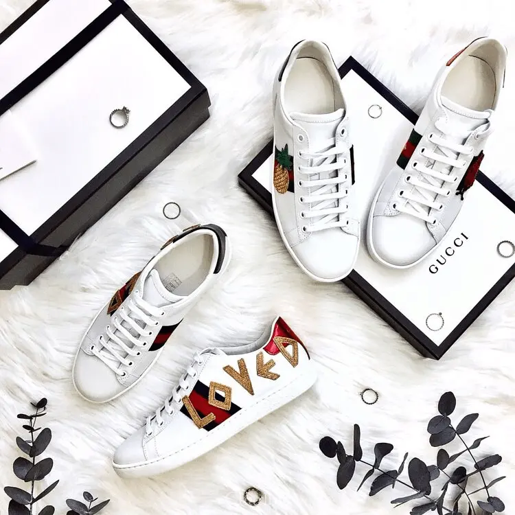 Alternative view of Giày Gucci Wmns Ace 'Loved' 505328-DOPE0-9095