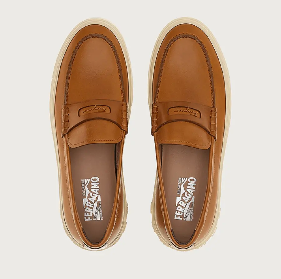Giày Salvatore Ferragamo Sporty Loafer 'Vicuna' 020557-751761 - Ảnh 5