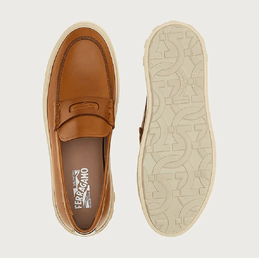 Giày Salvatore Ferragamo Sporty Loafer 'Vicuna' 020557-751761 - Ảnh 4