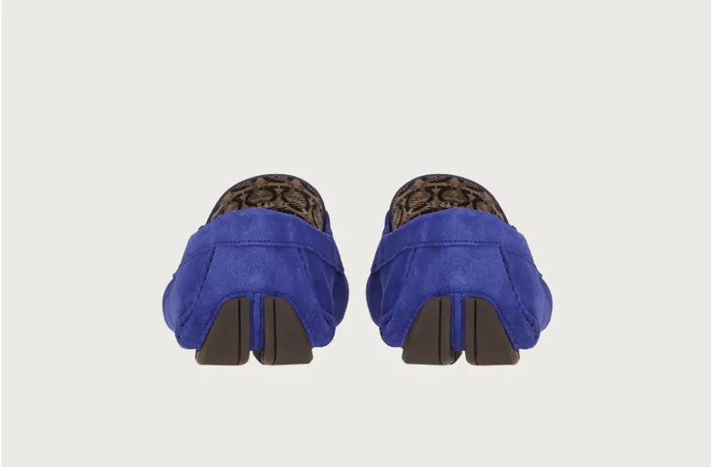 Giày Salvatore Ferragamo Driver Gancini 'Golfo Blue' 020350-753170 - Ảnh 3