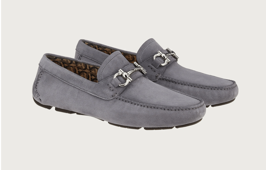 Giày Salvatore Ferragamo Driver Gancini 'Hematite' 020350-753172 - Ảnh 2