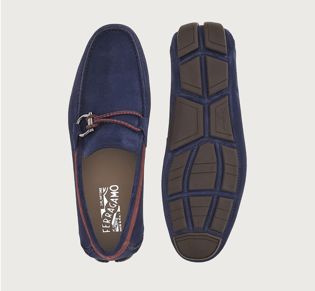 Giày Salvatore Ferragamo Driver Gancini 'Bluemarine' 02B796-732481 - Ảnh 3