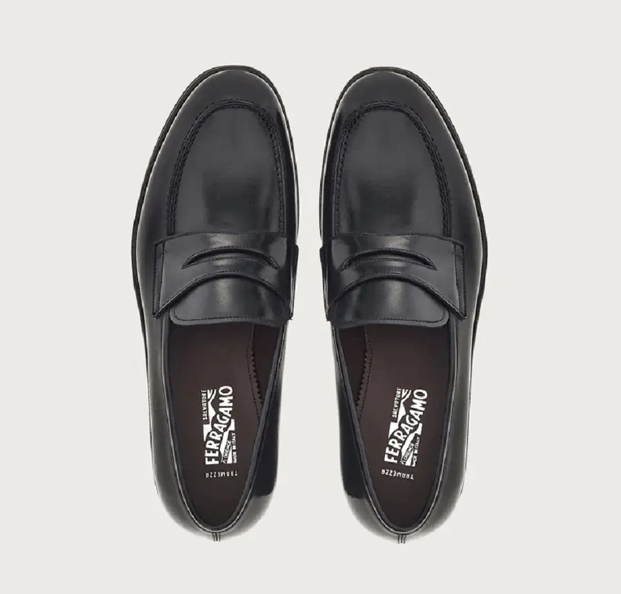 Giày Salvatore Ferragamo Penny Loafer ‘Black’ 020817-753879 - Ảnh 4