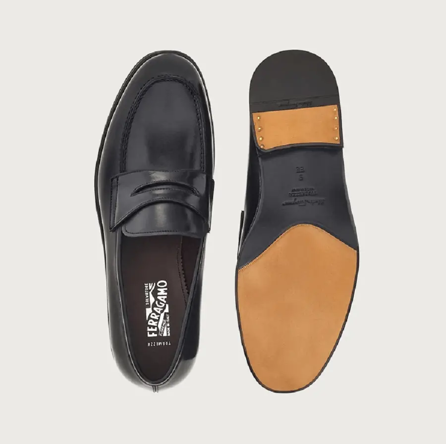 Giày Salvatore Ferragamo Penny Loafer ‘Black’ 020817-753879 - Ảnh 3