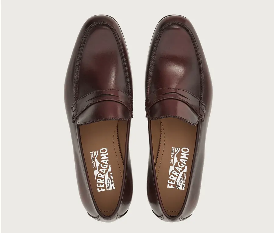 Giày Salvatore Ferragamo Penny Loafer 'Nebbiolo' 020816-753899 - Ảnh 4