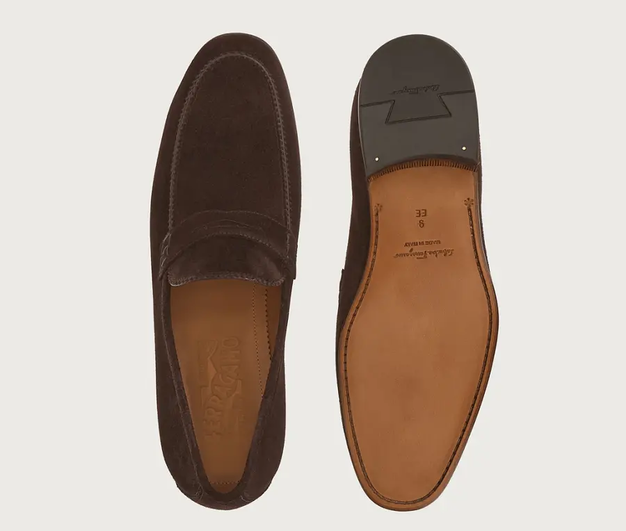 Giày Salvatore Ferragamo Penny Loafer 'Hickory' 020816-753903 - Ảnh 2