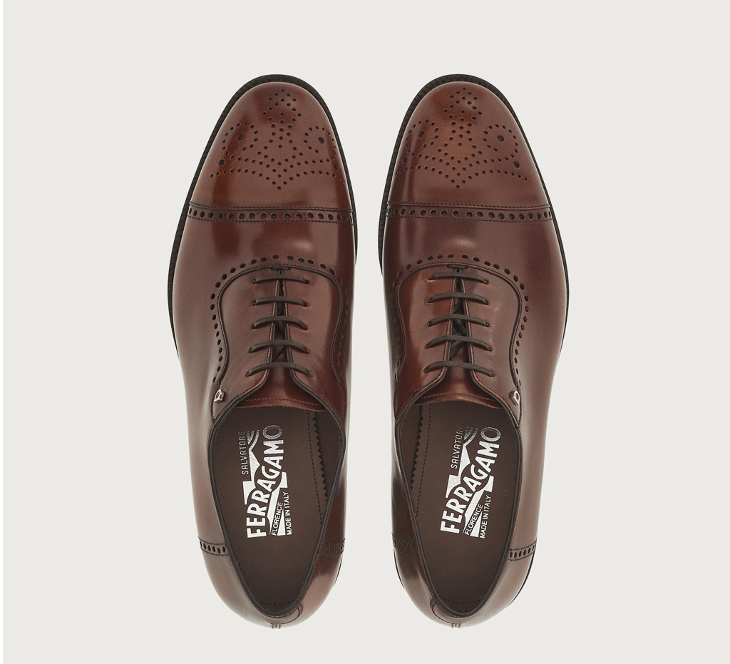 Giày Salvatore Ferragamo Oxford 'Hickory' 020762-753943 - Ảnh 4